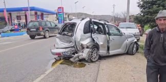 U përfshi në aksidentin në aksin Korçë-Maliq, humb jetën punonjësi i Policisë së Burgjeve. Video